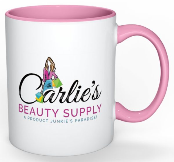 Back of Carlie's Beauty Supply Mug