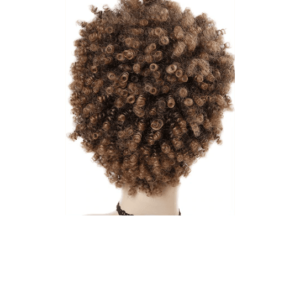Short Kinky Curly Fro Wig Back