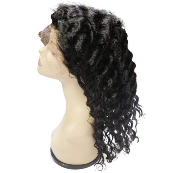 Brazilian Deep Wave Front Lace Wig (side)